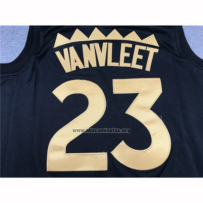 Camiseta Toronto Raptors Fred Vanvleet NO 23 Ciudad 2019-20 Negro